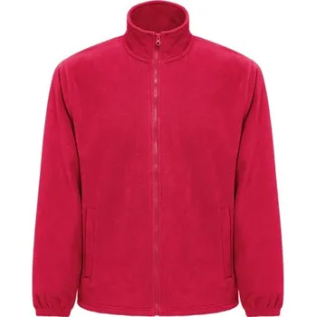 THC GAMA. Pánská fleecová bunda z polyesteru s vysokou hustotou - Červená / 3XL