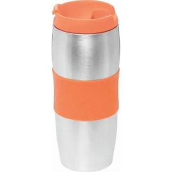 Termohrnek Dvoustěnný Cestovní Termohrnek Au Lait - Oranžová / Stříbrná