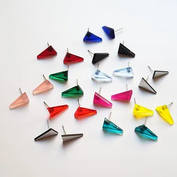 Náušnice naušnice TRIANGLE MINI BARVY: zlatá 1 pár dle výběru