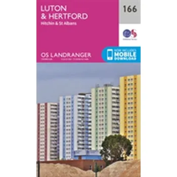 Encyklopedie Luton, Hertford, Hitchin & St Albans - Ordnance Survey [EN] (2016, Skládaná mapa, Ordnance Survey)