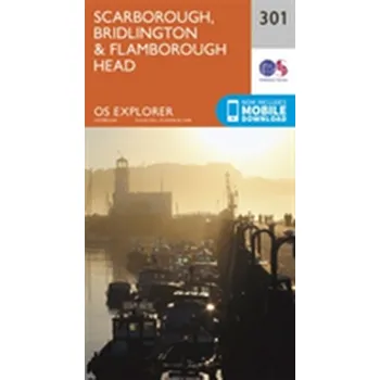 Encyklopedie Scarborough, Bridlington and Flamborough Head - Ordnance Survey [EN] (2015, Skládaná mapa, Ordnance Survey)