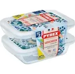 SADA OBDÉLNÍKOVÝCH DÓZ PYREX 2X0,8L, SKLO (cs, Pyrex)