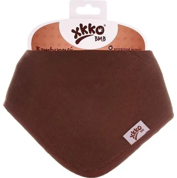 XKKO BMB bambusový slintáček/šátek, Dark Choco