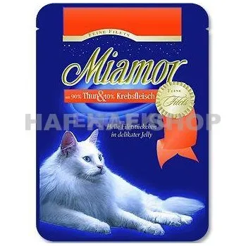Krmivo pro kočku Miamor Filet Tuňák+Krab Kapsička 100g