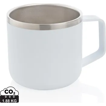 Kempovací nerezový hrnek - Bílá