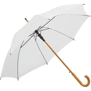 Automatický Dřevěný Deštník Jazz - Bílá