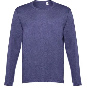 Pánské tričko THC BUCHAREST. Pánské tričko s dlouhým rukávem - Modrý Melír / S