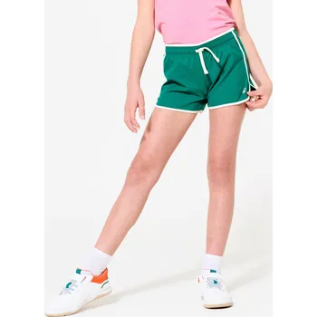 Chlapecké kraťasy DOMYOS Dětské kraťasy 10 LET BÍLÁ|ZELENÁ