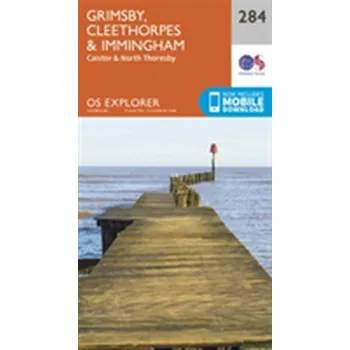 Encyklopedie Grimsby, Cleethorpes and Immingham, Caistor and North Thoresby - Ordnance Survey [EN] (2015, Skládaná mapa, Ordnance Survey)