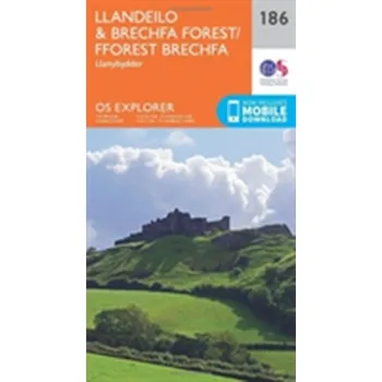 Encyklopedie Llandeilo and Brechfa Forest - Ordnance Survey [EN] (2015, Skládaná mapa, Ordnance Survey)