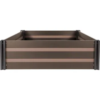 Vyvýšený záhon Vyvýšený záhon G21 Crop Duo 183 x 143 x 57, WPC, Ořech