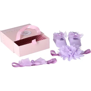 Kosmetická sada Dárková sada pro novorozence 3v1 - fialová