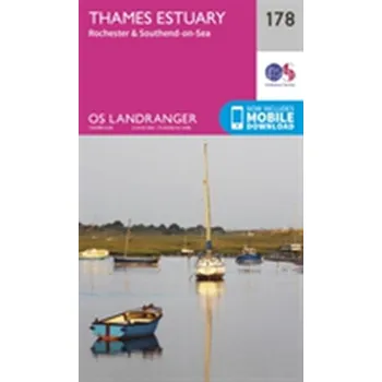 Encyklopedie Thames Estuary, Rochester & Southend-on-Sea - Ordnance Survey [EN] (2016, Skládaná mapa, Ordnance Survey)