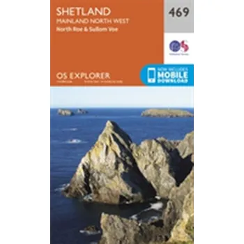 Encyklopedie Shetland - Mainland North West - Ordnance Survey [EN] (2015, Skládaná mapa, Ordnance Survey)