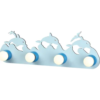 Dětské svítidlo ACA DECOR Dětské nástěnné svítidlo - Delfínci, modré