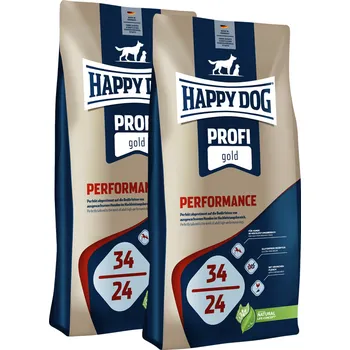 Krmivo pro psa 2x Happy Dog Profi Gold 34/24 Performance 20 kg