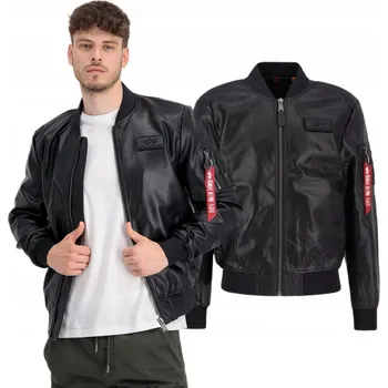 Moto bunda Bunda Alpha Industries MA-1 VF Vegan Leather 106108 03 Černá L