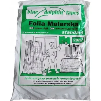 Zakrývací fólie na malování Fólie na malování Blue dolphin 5 m x 4 m x 5 µm