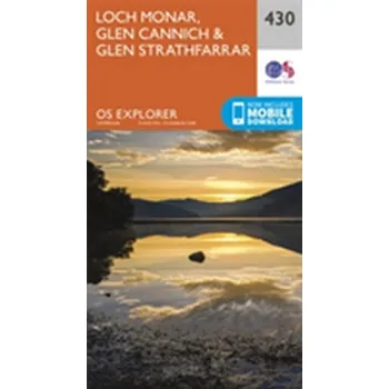 Encyklopedie Loch Monar, Glen Cannich and Glen Strathfarrar - Ordnance Survey [EN] (2015, Skládaná mapa, Ordnance Survey)