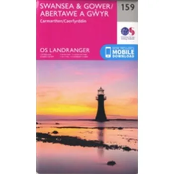 Encyklopedie Swansea & Gower, Carmarthen - Ordnance Survey [EN] (2016, Skládaná mapa, Ordnance Survey)