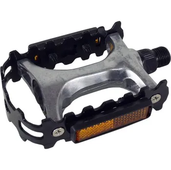 Pedál na kolo pedály FEIMIN FP-971 Al černo-stříbrné