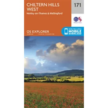Encyklopedie Chiltern Hills West, Henley-on-Thames and Wallingford - Ordnance Survey [EN] (2015, Skládaná mapa, Ordnance Survey)