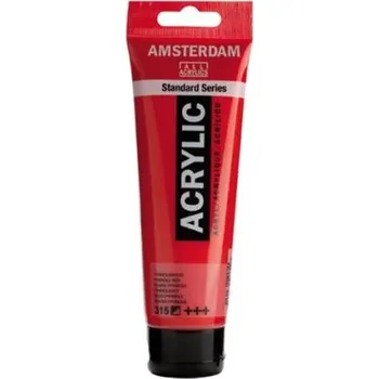 Vodová barva Farba akrylowa nr 315 perrole red 120ml, Amsterdam