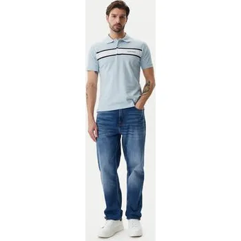 Pánské oblečení Guess Jeans Polokošile M5GP29 KCJV1 Světle modrá Regular Fit M