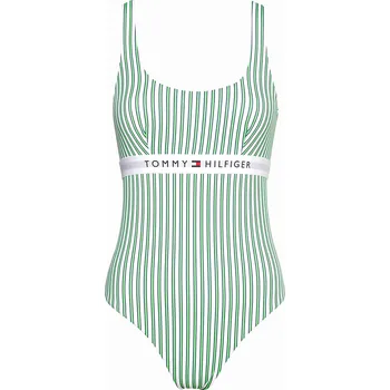 Dámské plavky Dámské jednodílné plavky UW0UW04564-0K6 - Tommy Hilfiger M