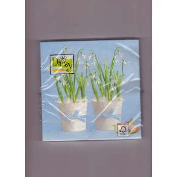 Papírový ubrousek Papírové ubrousky 33x33 3vrt Sněženky 20ks 239626