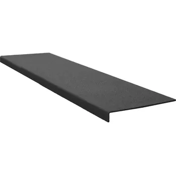 Stavební profil Protiskluzový sklolaminátový profil na schod – široký, černý, 50 cm