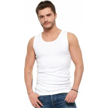 Kulatý tílko Moraj BMP650-002 s ramínky, bílé, velikost 3XL