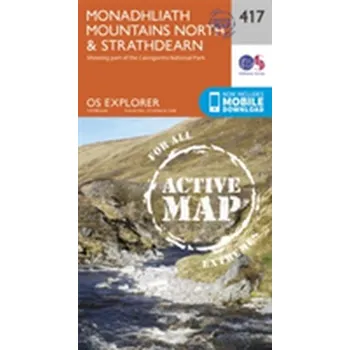 Encyklopedie Monadhliath Mountains North and Strathdearn - Ordnance Survey