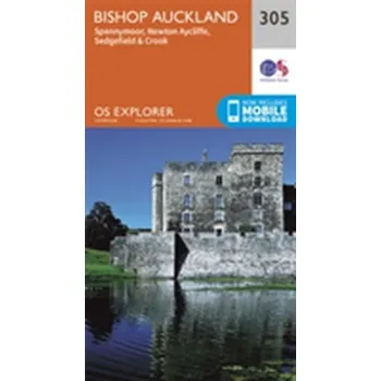 Encyklopedie Bishop Auckland - Spennymoor and Newtown - Ordnance Survey [EN] (2015, Skládaná mapa, Ordnance Survey)