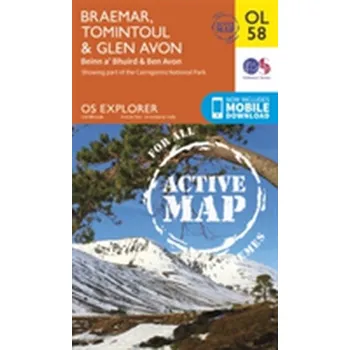 Encyklopedie Braemar, Tomintoul & Glen Avon, Beinn a' Bhuird & Ben Avon - Ordnance Survey
