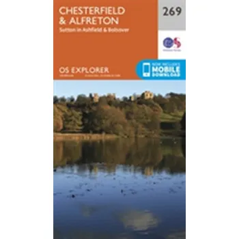 Encyklopedie Chesterfield and Alfreton - Ordnance Survey [EN] (2015, Skládaná mapa, Ordnance Survey)