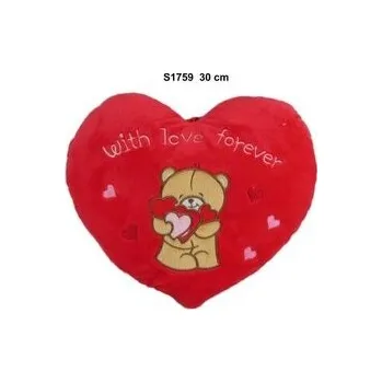 plyšák Poduszka Serce miś 30cm (pl, 2000, Sun-Day)
