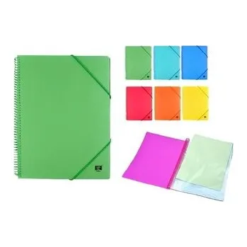 Set školních potřeb Teczka na spirali A4 z 30 koszulkami z gumką MIX