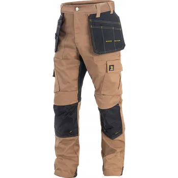 Pánské kalhoty Dlouhé pracovní kalhoty MASTER BOZP BUILDER KHAKI vel. 54