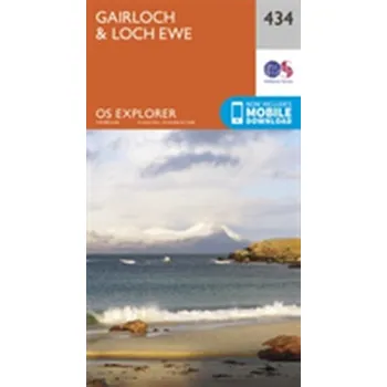 Encyklopedie Gairloch and Loch Ewe - Ordnance Survey [EN] (2015, Skládaná mapa, Ordnance Survey)