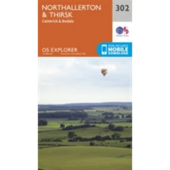 Encyklopedie Northallerton and Thirsk - Catterick and Bedale - Ordnance Survey [EN] (2015, Skládaná mapa, Ordnance Survey)