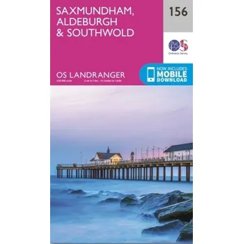 Encyklopedie Saxmundham, Aldeburgh & Southwold [EN] (2020, Skládaná mapa, Ordnance Survey)