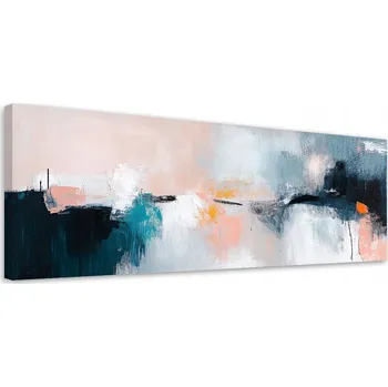 Obraz Obraz na plátně, Pastelová Barevná Abstrakce 90x30