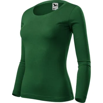 Dámské tričko Fit-T LS triko dámské lahvově zelená L