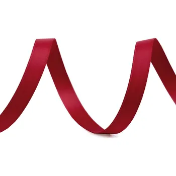 Stuha Atlasová hedvábná stuha oboulící šíře 10 mm matná Varianta: 646 červená tmavá, Balení: 20 m