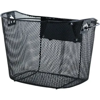 košík na kolo Koš přední JY-257 na řidítka s klipem černý 31,8mm