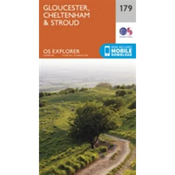 Encyklopedie Gloucester, Cheltenham and Stroud - Ordnance Survey [EN] (2015, Skládaná mapa, Ordnance Survey)