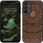 Kwmobile dřevěné pouzdro Samsung Galaxy A15 4G / 5G - Indian Sun (Kwmobile dřevěné pouzdro s TPU vaničkou pro Samsung Galaxy A15 / A15 5G – přírodní ochrana a styl)