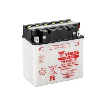 Motobaterie BATERIE YUASA YB16CL-B CONV W/O ACID