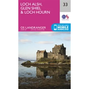 Encyklopedie Loch Alsh, Glen Shiel & Loch Hourn - Ordnance Survey [EN] (2016, Skládaná mapa, Ordnance Survey)